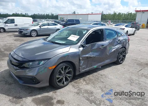 2019 Honda Civic Sport из США, поврежденный, VIN 19XFC2F84KE037556